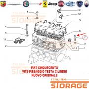 Fiat Cinquecento Vite Fissaggio Testa Cilindri Nuovo Originale 46475574